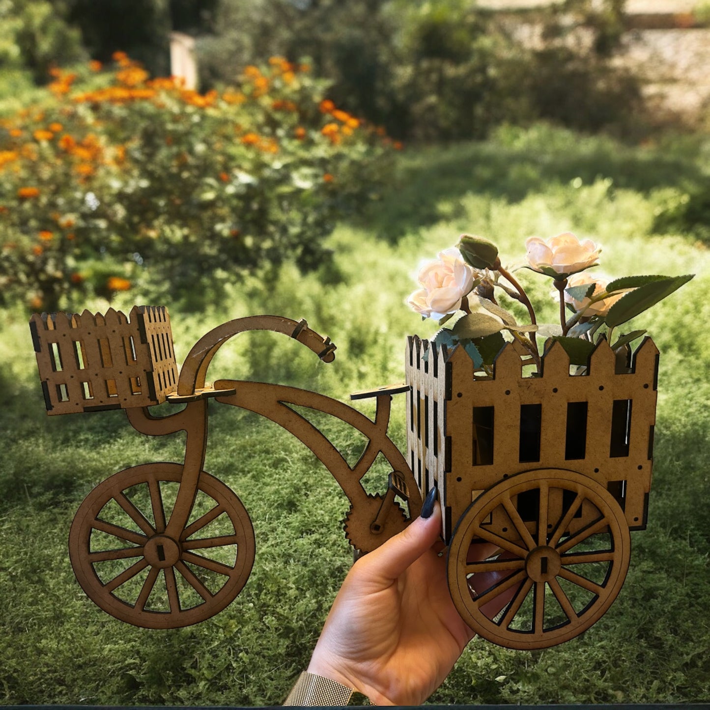Vintage tricycle planter