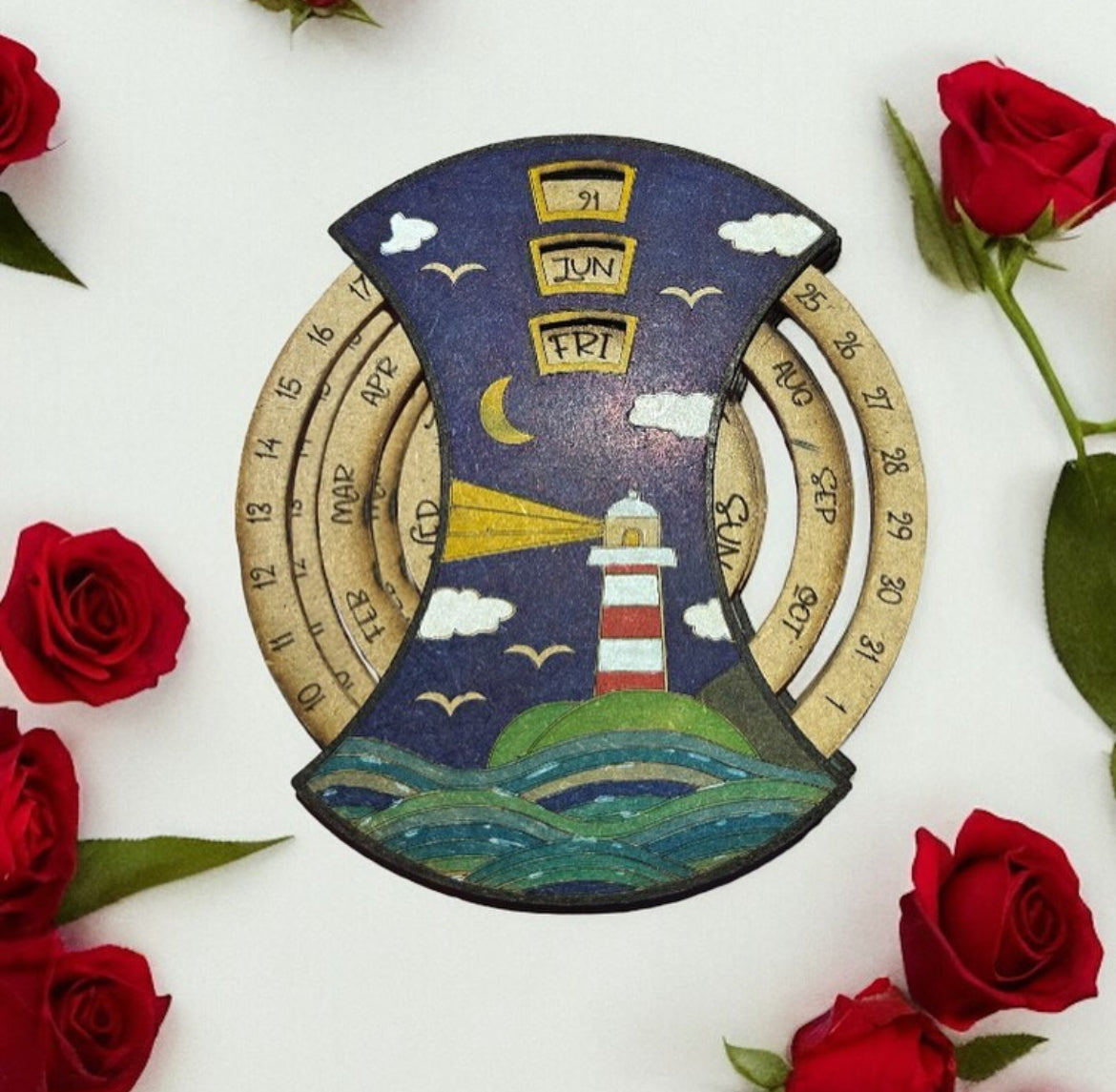Elegant Handmade Wall Calendar
