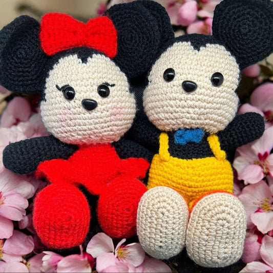 Handmade Crochet Mouse Couple