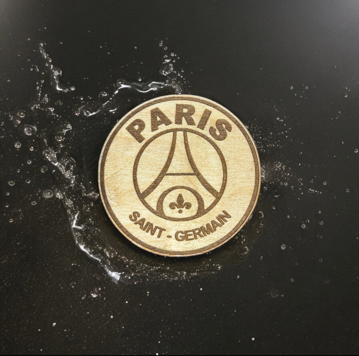 Laser-Cut Waterproof Coasters with Soccer Logos – Perfect for Soccer Fans