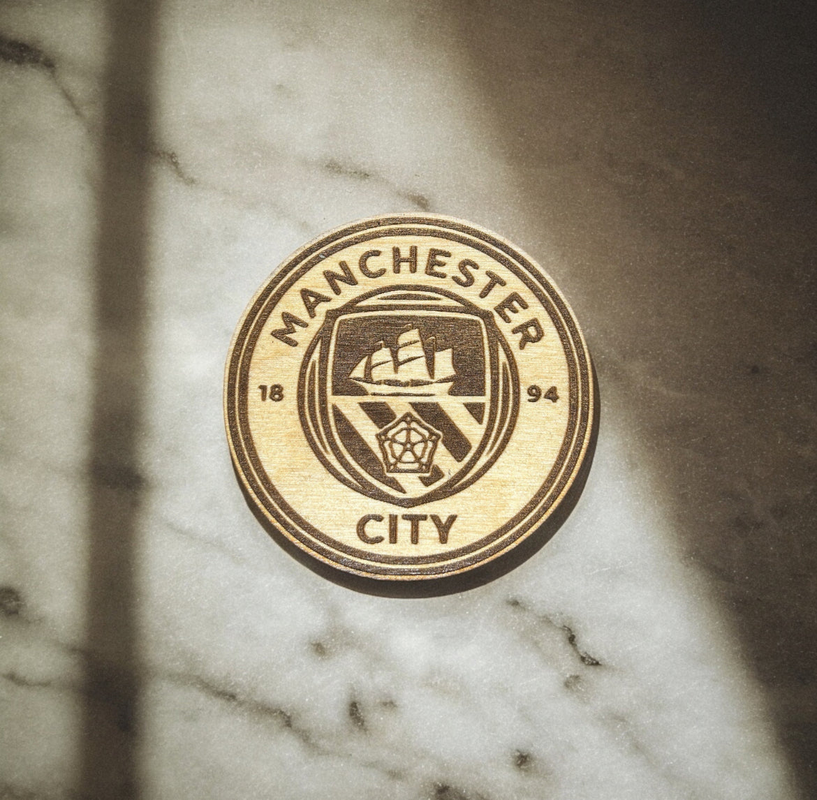 Laser-Cut Waterproof Coasters with Soccer Logos – Perfect for Soccer Fans