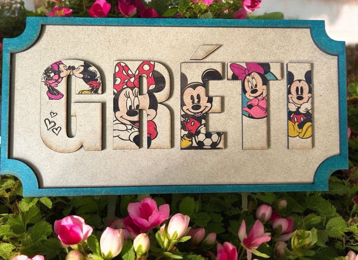 Custom Laser Cut Name Sign